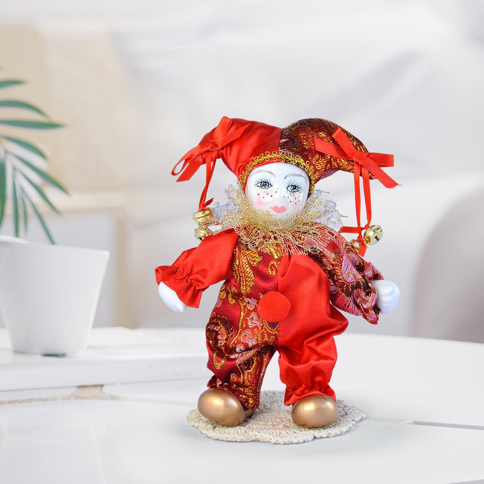 Vintage Collectible Clowns - Zabytkowa lalka arlekin lalka lalka klaun