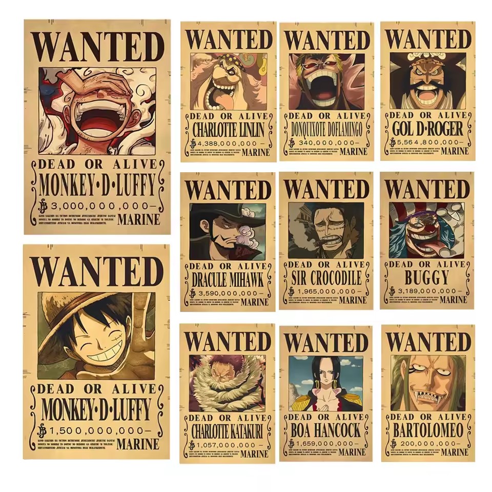 Vintage Collectible Dolls - Anime One Piece Plakaty z listami