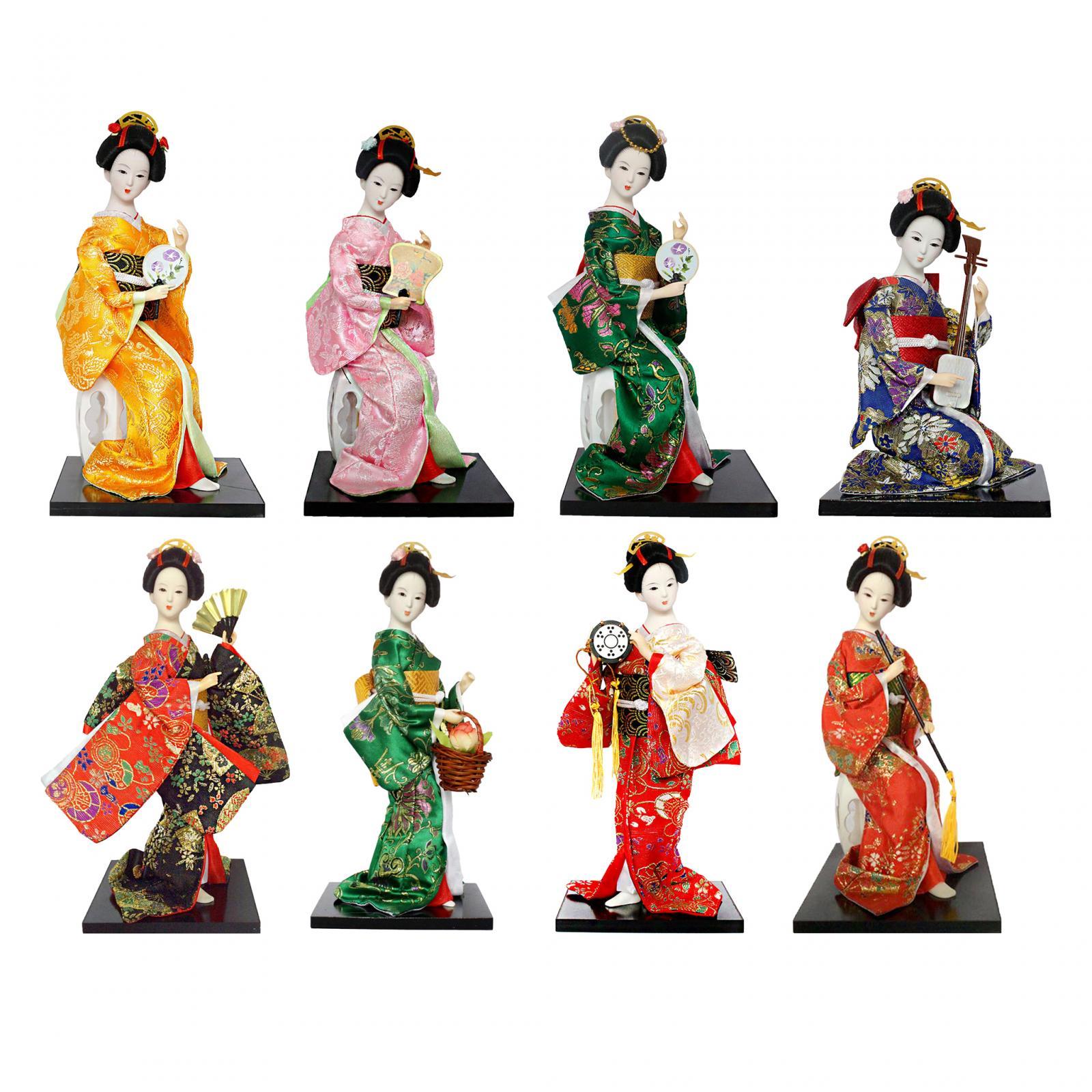 Vintage Collectible Dolls - Lalki Kimono Japońska Gejsza 30 cm
