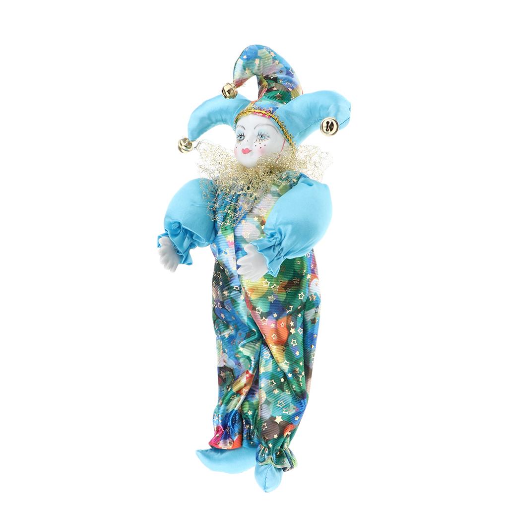 Vintage Collectible Clowns - Zabawna, klasyczna lalka klaun, porcelanowa figurka