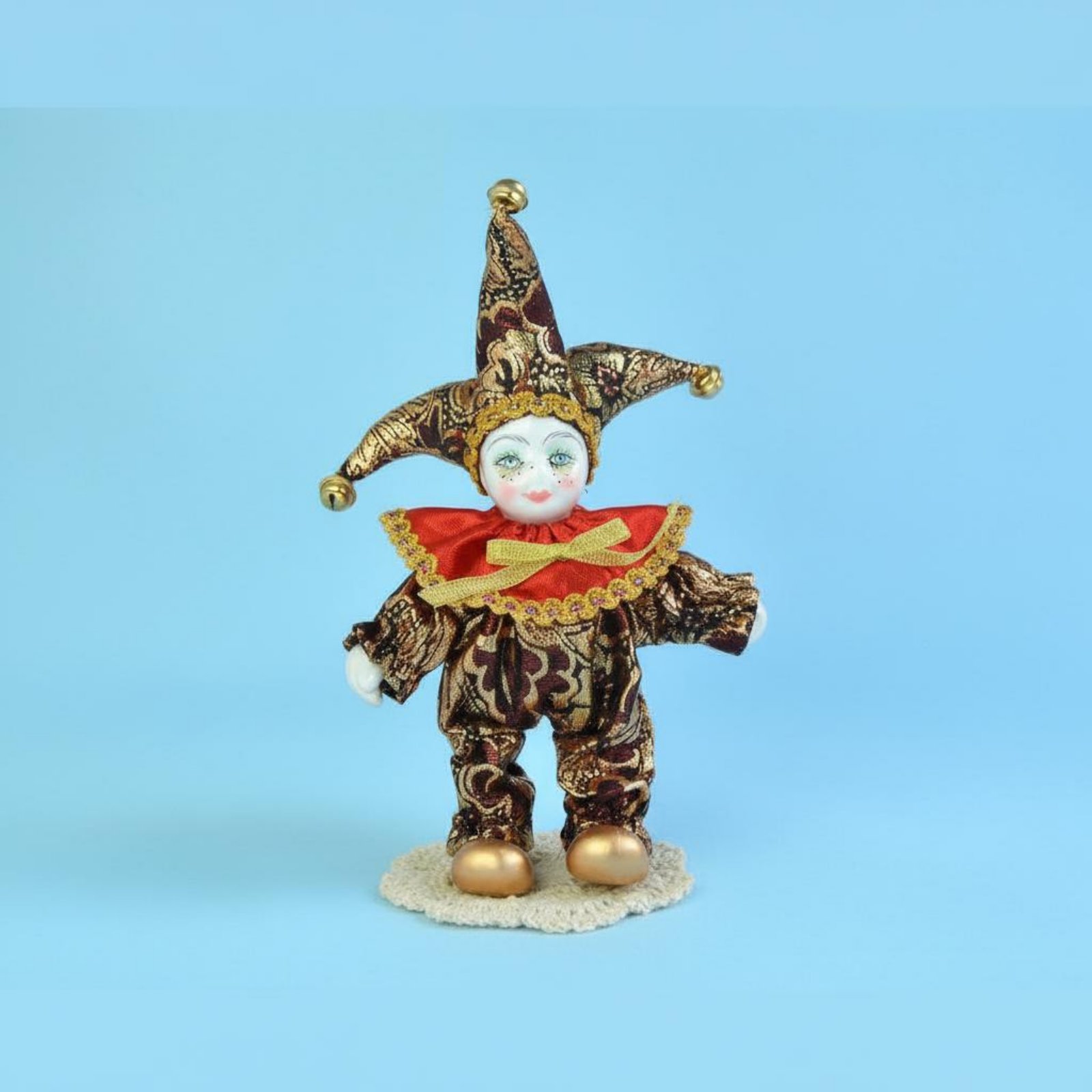 Vintage Collectible Clowns - Włoska lalka na szczęście, ręcznie robiona,