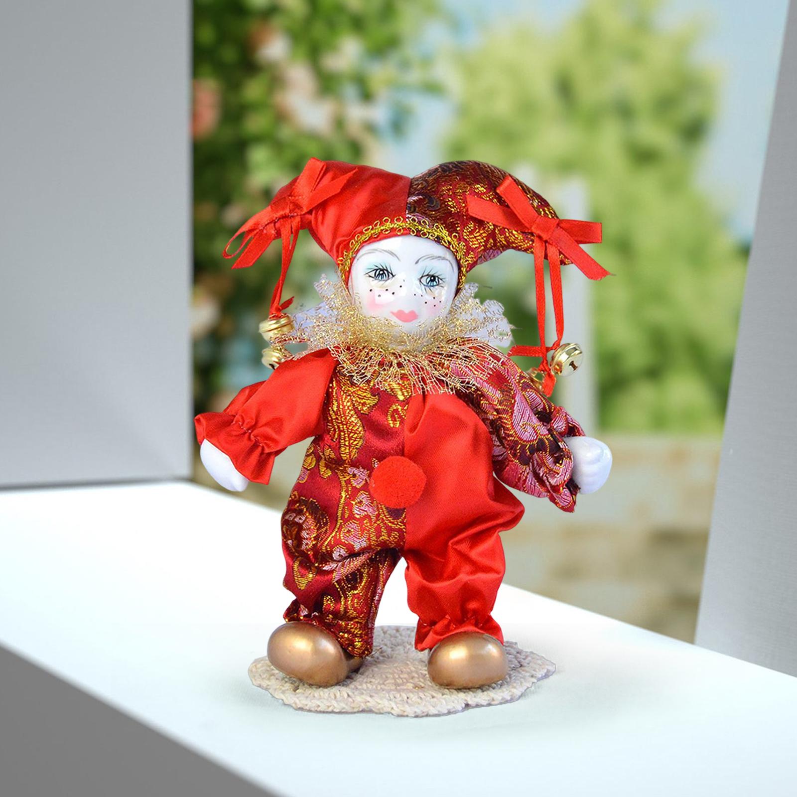 Zabytkowa lalka arlekin lalka  – Vintage Collectible Clowns recenzja i cena