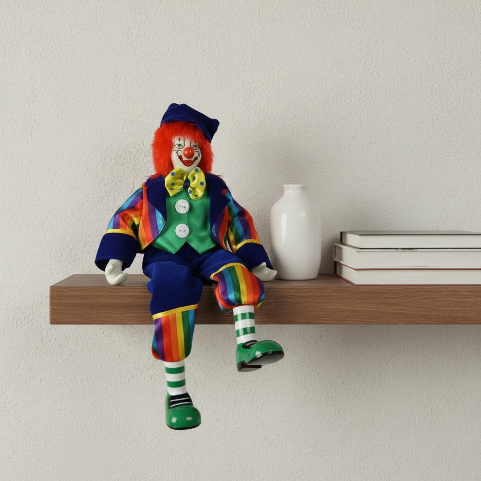 Lalka klaun z wiszącymi nogami – Vintage Collectible Clowns recenzja i cena
