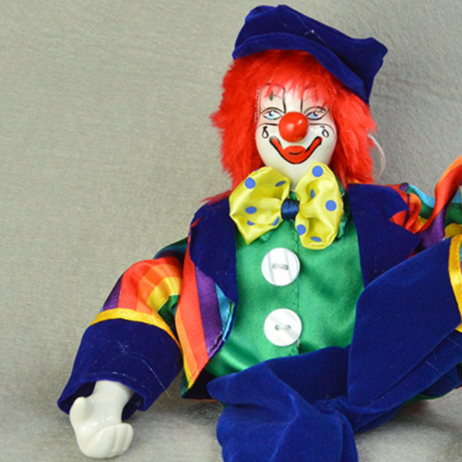 Lalka klaun z wiszącymi nogami – Vintage Collectible Clowns recenzja i cena