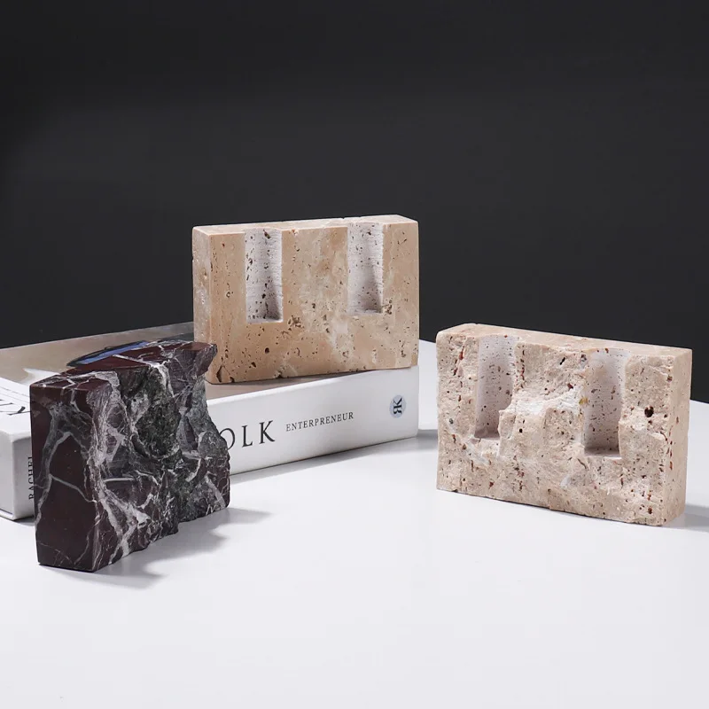 Naturalny marmurowy świecznik, – Vintage Collectible Marbles recenzja i cena